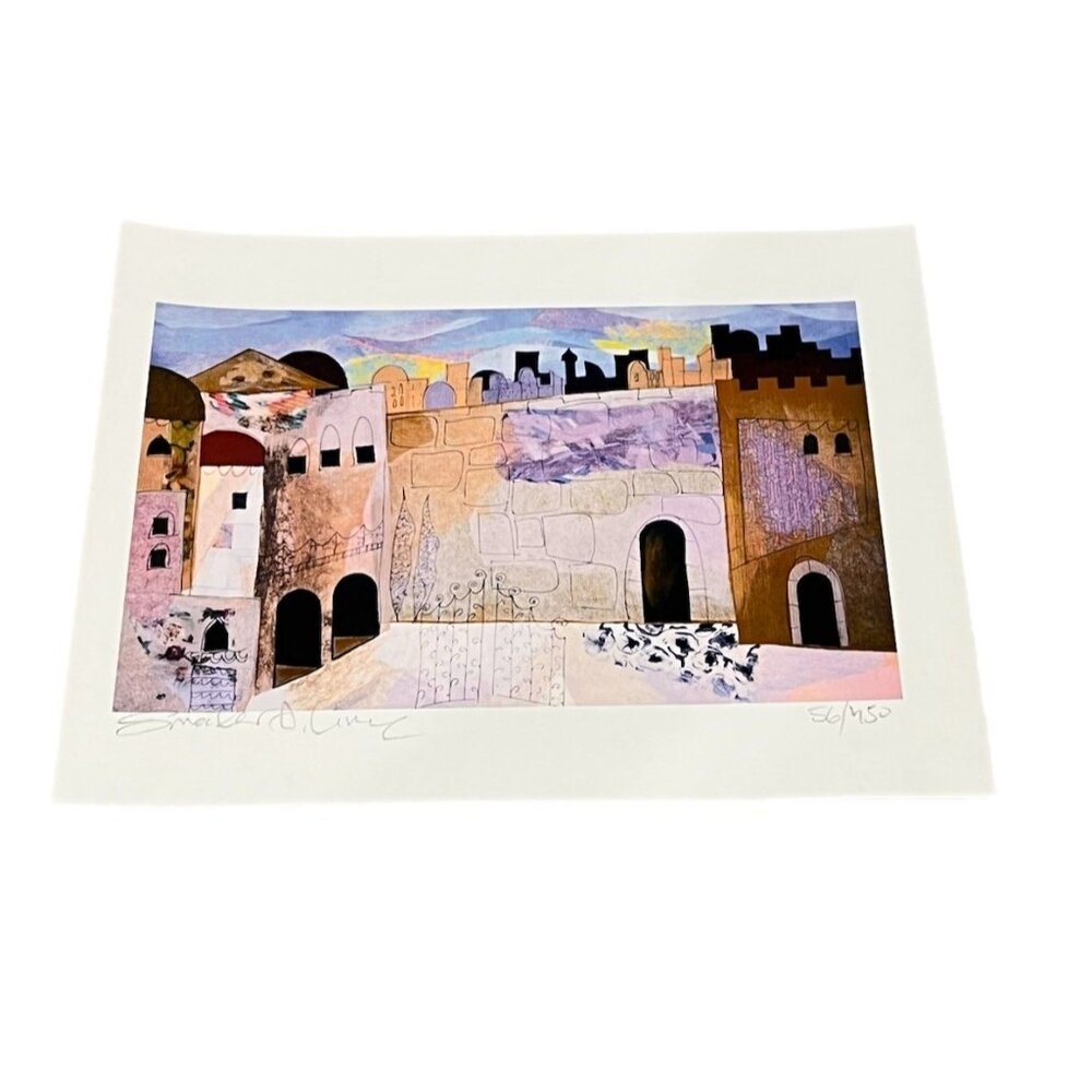 Smadar Livne Limited Signed Numbered 11.5 x 9 Print 56/450 Judaica Art